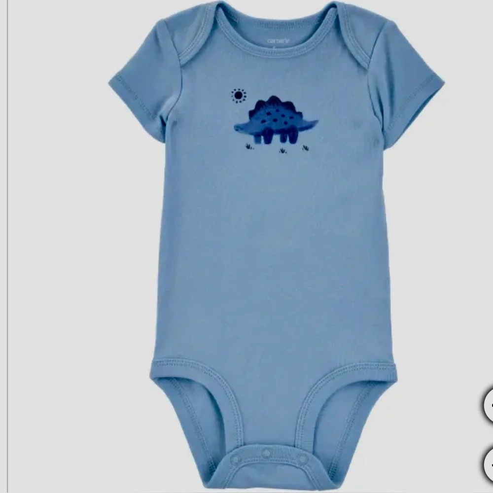 Carter's Baby 4-pack Blue Body Suit Dinosaur. Size 24M, 100% Cotton